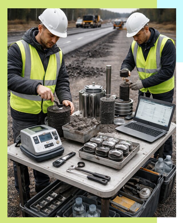 Сертификация асфальта: испытания и подтверждение в Пензе