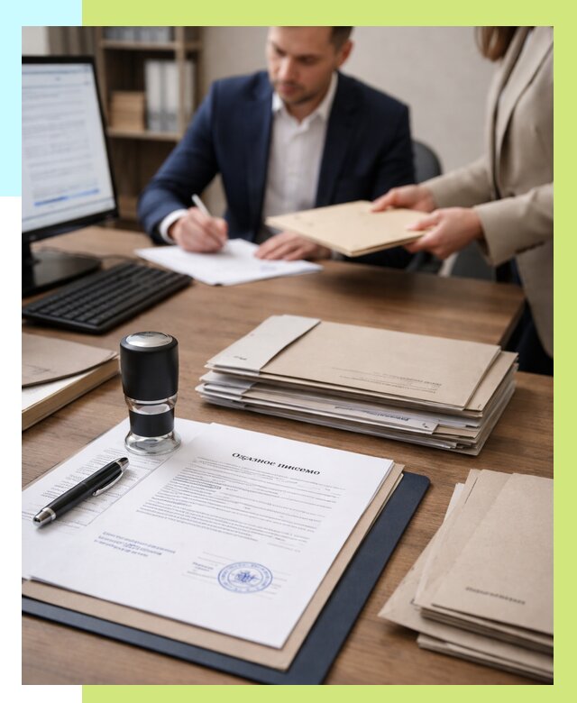 Отказное письмо для таможни в Пензе от 3080 р, Алешин-Пнз