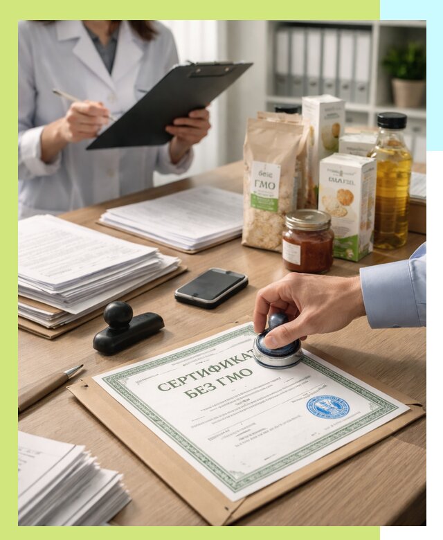 Получение сертификата Без ГМО для продукции в Пензе